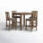 Ance 4-Person 5-Piece Solid Wood Dining Set-94551216