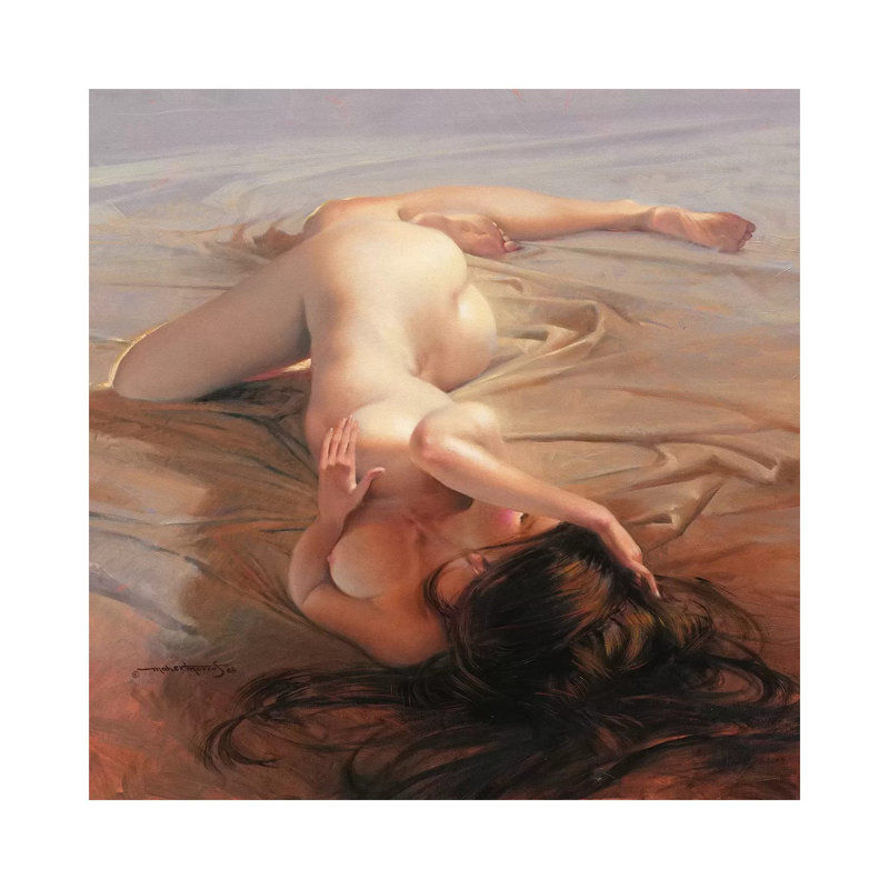 Twist by Maher Morcos - Wrapped Canvas Painting, 66.04 cm H x 66.04 cm W x 3.175 cm D