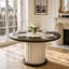 Paris Chic Round Solid Wood Dining Table