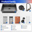 Drop-in Single Bowl Stainless Steel Workstation Kitchen Sink with Pull-out faucet, Glass rinser