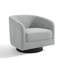 Upholstered Chenille Swivel Barrel Chair-181016326