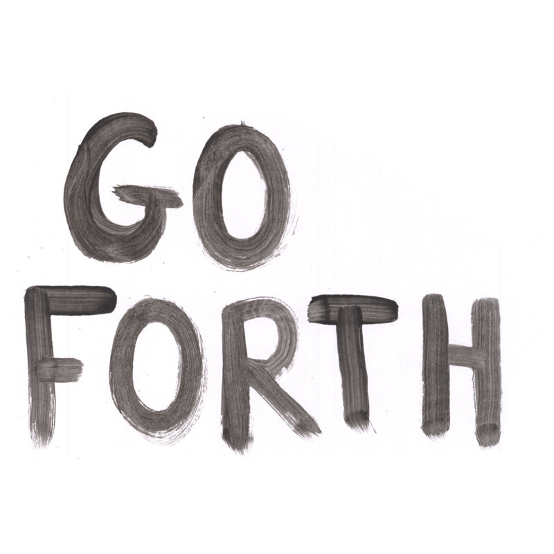 Go Forth - Wrapped Canvas Print, 30cm H x 46cm W x 3.8cm D