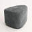 Caras Upholstered Rock Gray Triangular Compression Ottoman No Assembly Required-604327852