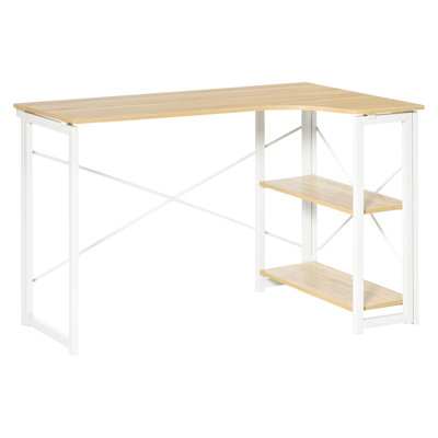 Cublington L-Shaped Metal Base Executive Desk