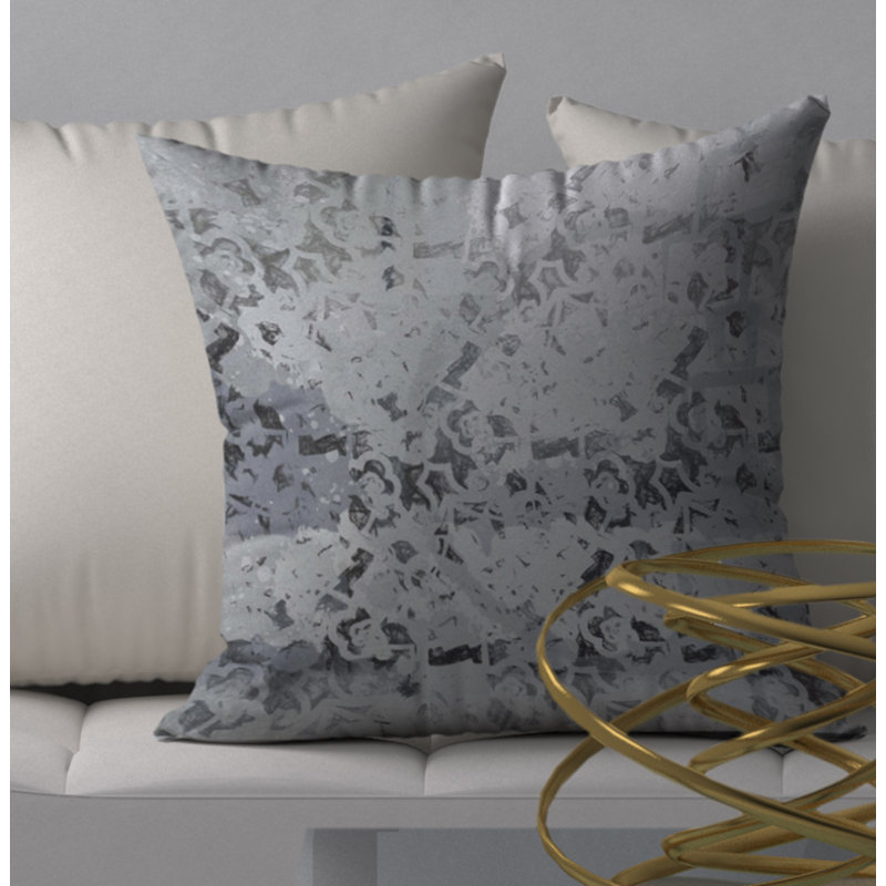 Magnifique housse de coussin carrée sans tache et insert, 18 po x 18 po