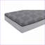 Matelas hybride 12 po avec housse de protection en cascade souple | Mousse + ressort | Gris + gris-2125574877