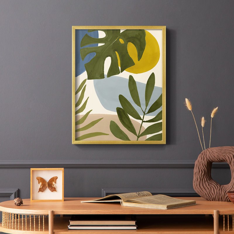 Tropica Tumble I, reproduction encadrée - bois massif, H 20 po x l 16 po