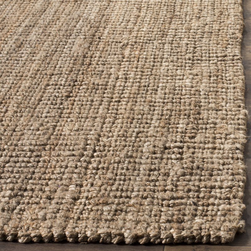 Tapis en jute naturel/gris Alda, Rectangle 6 pi x 9 pi
