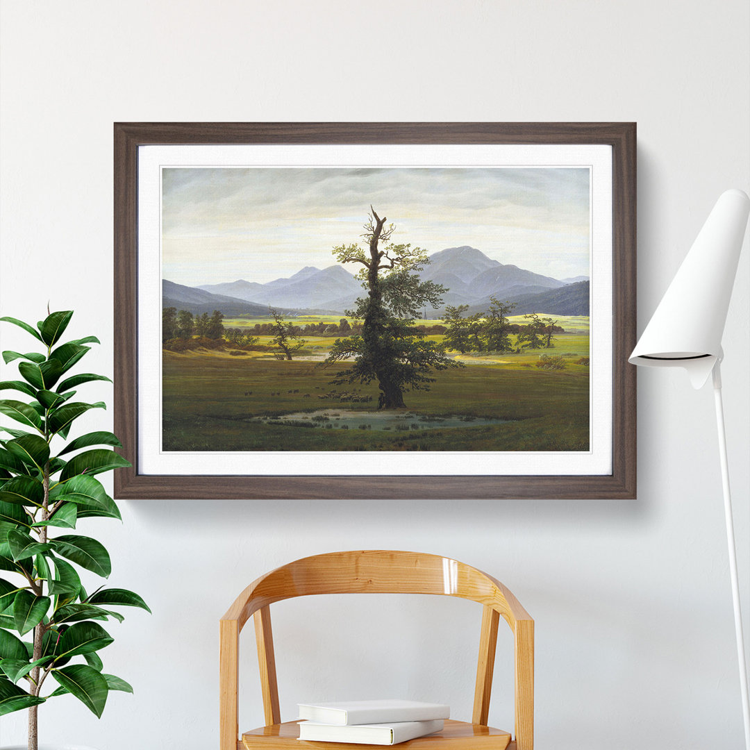 The Lonely Tree by Caspar David Friedrich - Picture Frame Painting