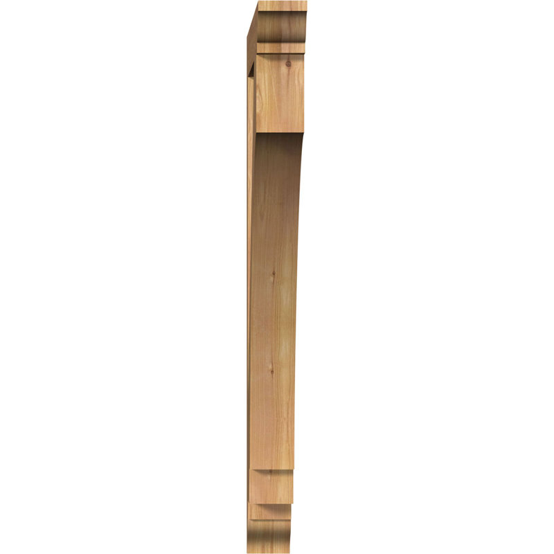 Support impérial traditionnel, 42" H x 3.5" W x 30" D, Cèdre rouge de l'Ouest (lisse)