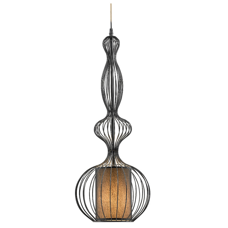 mini-luminaire suspendu 1 lumières cage Laura