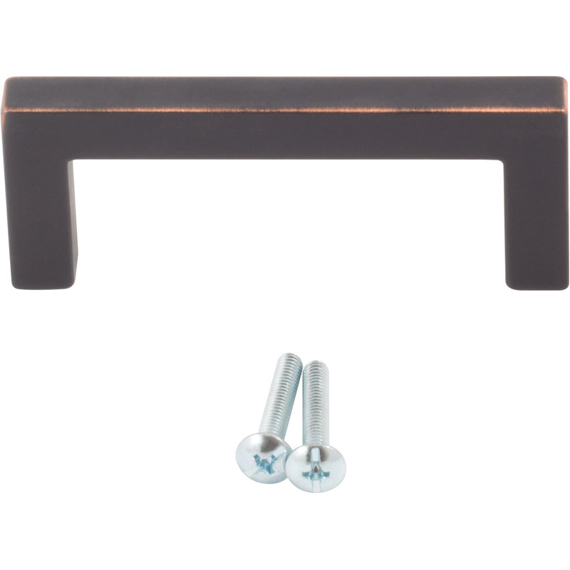 3-Inch Vintage Bronze Matte Bar Pull with Mounting Hardware