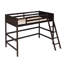 Lit mezzanine simple en bois massif avec échelle-1759891738