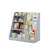 Kids Bookcases With Storage, Gray Mdf Modern Organizer For Playroom