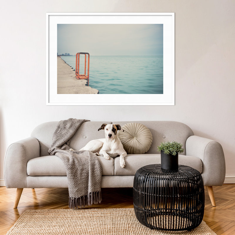 The Orange Steps by Laura Evans, Brown, 30" H x 41" W