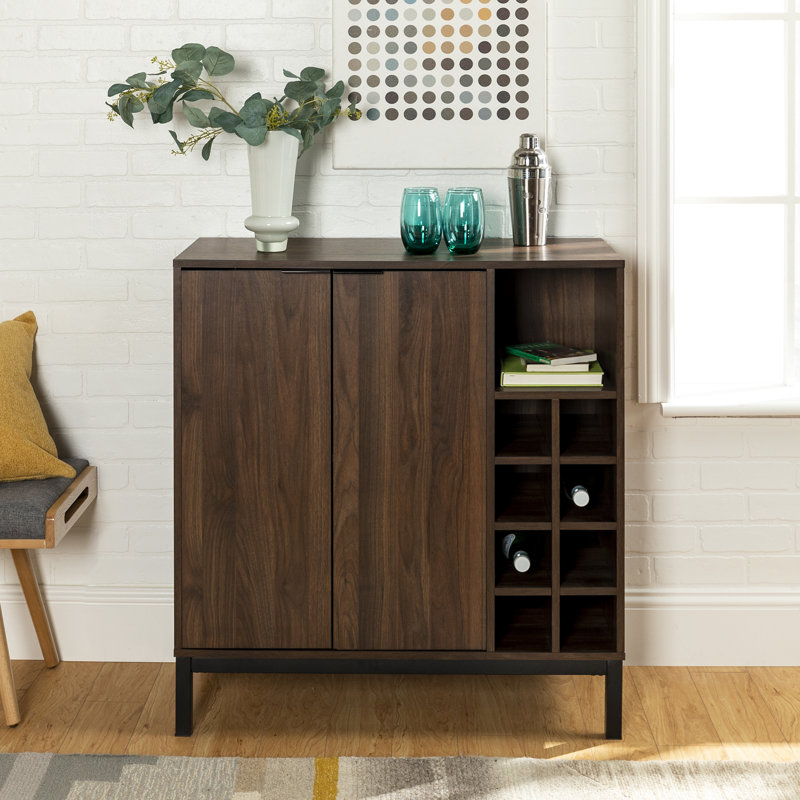 Armoire de bar Orion, Noyer foncé