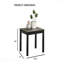 Ensemble de table 3 pièces de style contemporain 1 table basse 2 tables de bout 2 pièces avec dessus en faux marbre et pieds en bois gris-1405232028