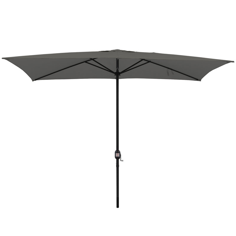 Parasol de marché de patio 118 po Haakon, Gris