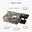 Table basse carrée moderne et luxueuse
