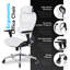Fauteuil de bureau ergonomique avec roulettes ErgoPro-87351020