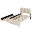 Lit plateforme tapissier avec lit gigogne-1002551998