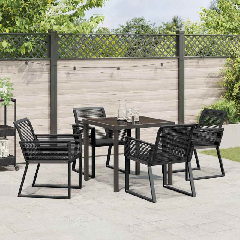 4 - Person Patio Dining Set with, 73cm H x 80cm W x 80cm D