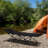 Patio Black Folding Camping Cot With Mattress-115949778
