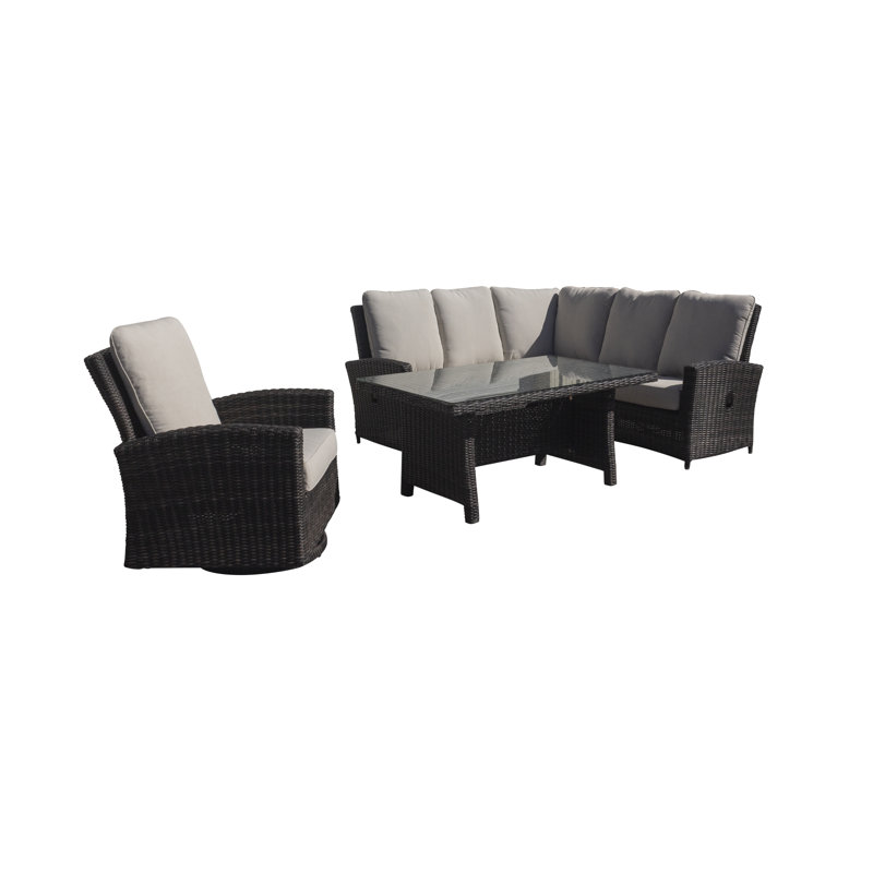 Lobsien 6 - Person Patio Conversation Set with Cushions