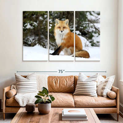 Renard roux d'hiver Brampt