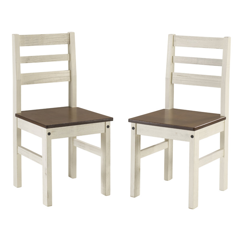 Poppy-Grace 16.92'' H Pine Solid Wood Side Chair