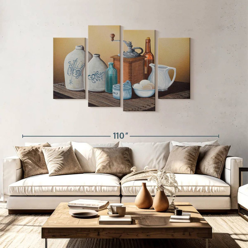 Yarlin Grandma's Jars, 48" H x 75" W