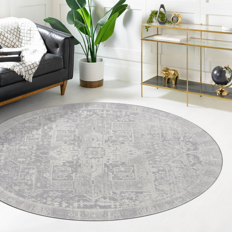 Oppie Oriental Indoor Rug, Round 3'6"