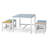 5-Piece Kids Solid Poplar Wood Kids Table Set Patio Table & Chair Set-200428666