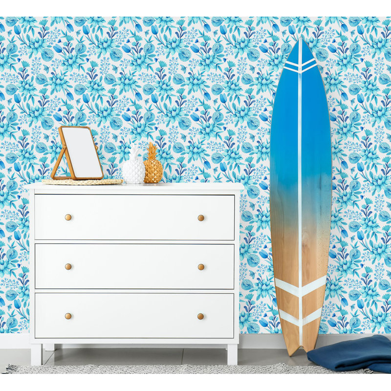Rouleau de papier peint floral L 18,75 pi x l 25 po Floral