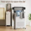 Plastic Rolling Laundry Hamper with Handles