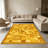1PC Geometric Square Brown Gold Mosaic area rugs for Living Room, Soft and Comfortable, Suitable for all seasons, easy-to-maintain, machine washable Indoor floor mat, Under Table Farmhouse suitable for dining table area, bedroom bedside,-659109799