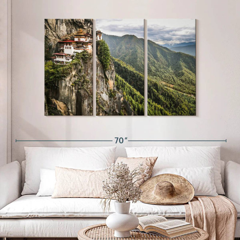 Adella Paro Taktsang Buddhist Temple, 32" H x 50" W