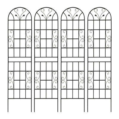 Metal Garden Trellis Set for Climbing Plants, Easy Assembly