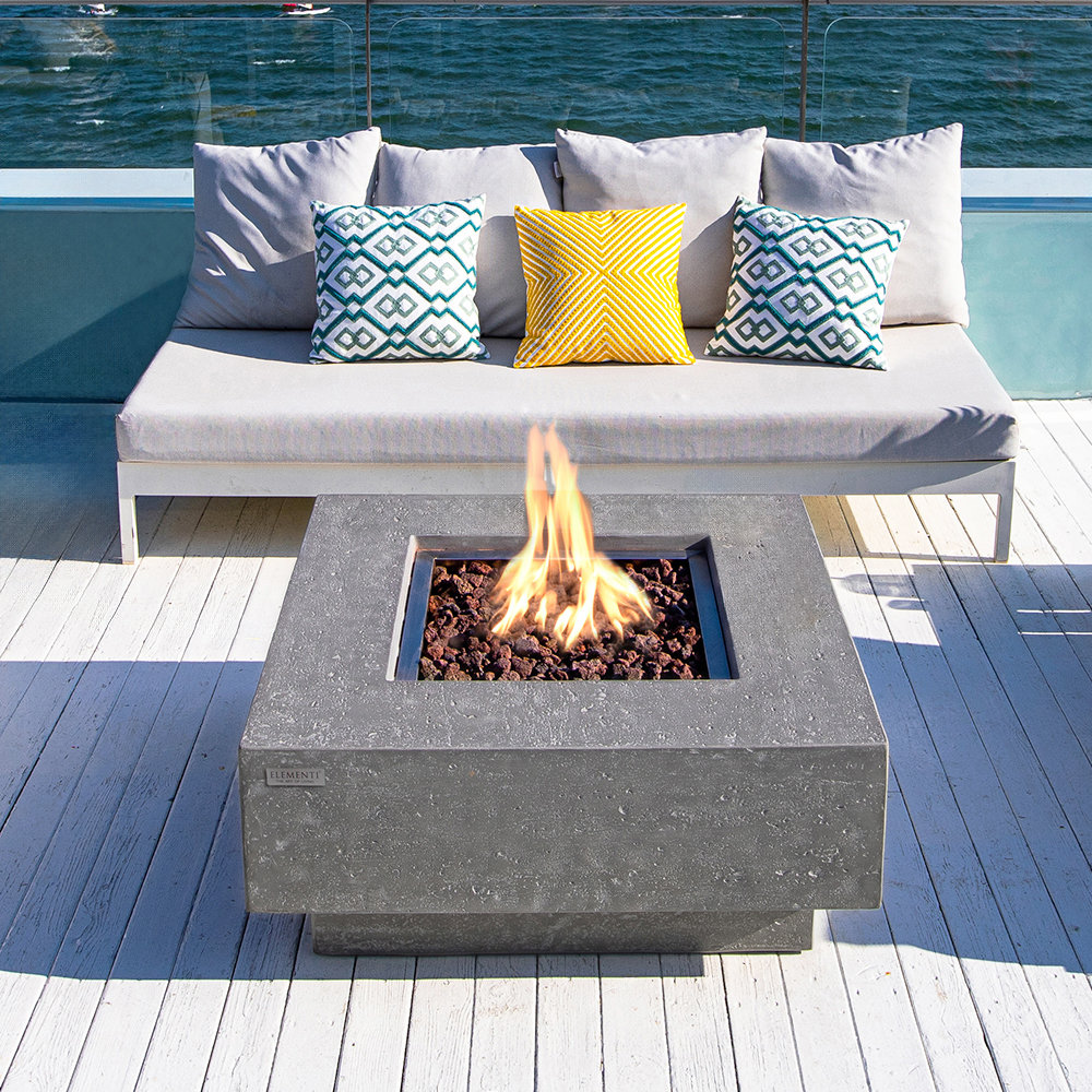 Sunbeam Linear Aluminum Propane/Natural Gas Fire Pit Table & Reviews -  Wayfair Canada