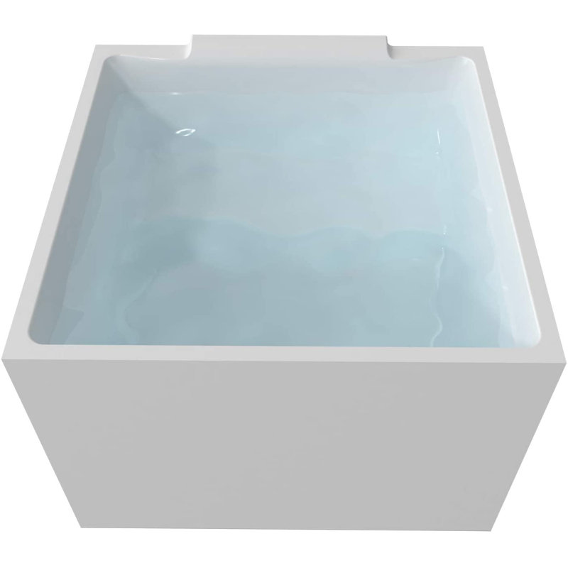 39'' x 39'' Freestanding Soaking Acrylic Bathtub