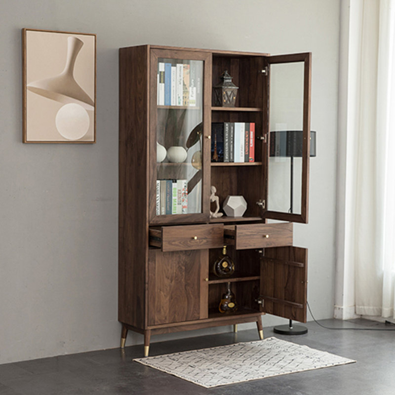 Nordic style all solid wood bookcase