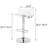 Clear Seat Adjustable Stool With Stable