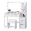 Ensemble de meuble-lavabo lumineux - 11 ampoules à 3 couleurs à intensité variable, 5 tiroirs-907936776