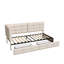 Upholstered Daybed with 2 Storage Drawers-1632970417-1632970423
