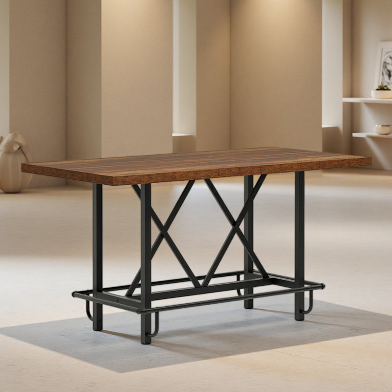Rustic Pub Bar Counter,Sturdy Bar Table