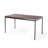 Modern Rectangular 59” Dining Table with Metal Frame for Dining, Meetings, and Workspaces