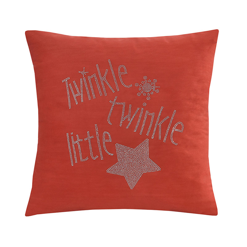 Coussin décoratif en polyester Seasonal Xmas Christmas Holiday, Polyester/ Bourre en polyester