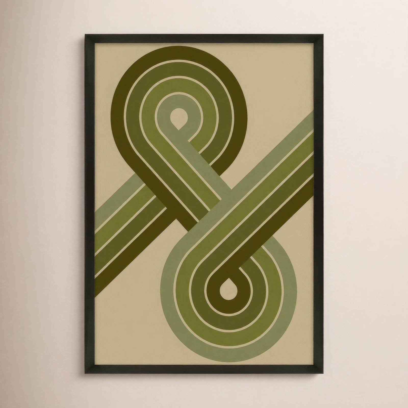 Jazz Swing by Jacques Pilon, Black Framed, 50" H x 40" W