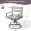 Chaises de salle à manger d'extérieur pivotantes et berçantes avec coussin Sunbrella-303723482
