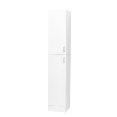 Armoire autoportante avec tablettes réglables et deux portes